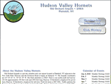 Tablet Screenshot of hudsonvalleyhornets.com